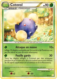Carte Pokémon Cotovol 6 — HeartGold SoulSilver
