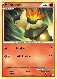 Carte Pokémon Héricendre 61 — HeartGold SoulSilver