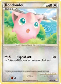 Carte Pokémon Rondoudou 68 — HeartGold SoulSilver