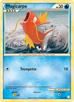 Carte Pokémon Magicarpe 72 — HeartGold SoulSilver