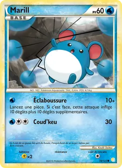 Carte Pokémon Marill 74 — HeartGold SoulSilver