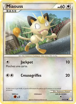 Carte Pokémon Miaouss 75