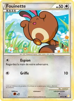 Carte Pokémon Fouinette 80
