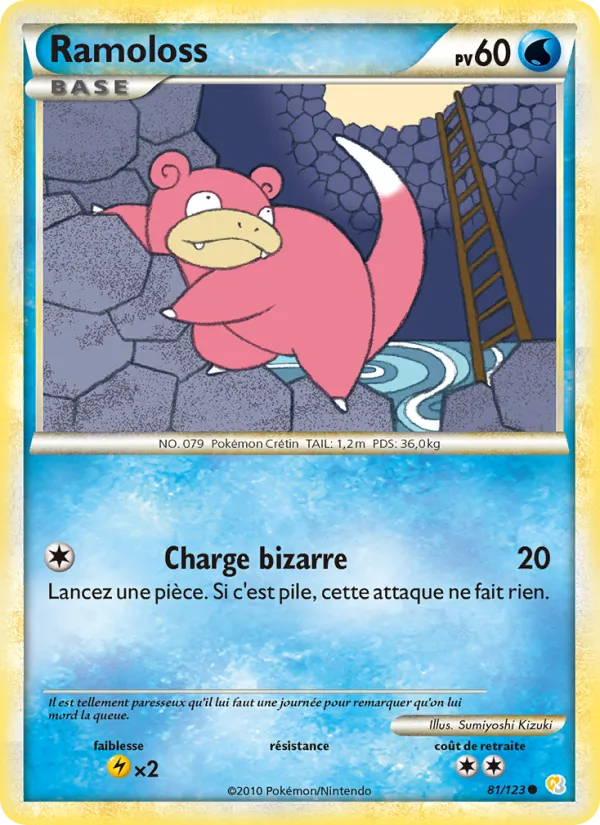 Carte Pokémon Ramoloss 81/123 de l'extension HeartGold SoulSilver