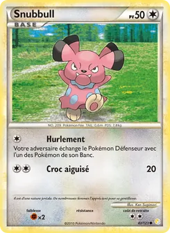 Carte Pokémon Snubbull 82