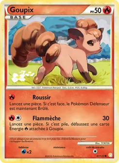 Carte Pokémon Goupix 87 — HeartGold SoulSilver