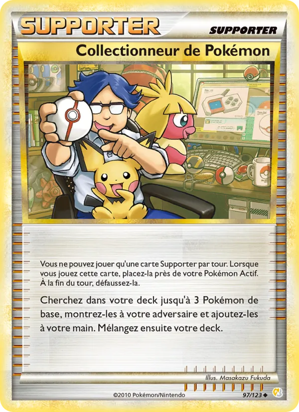 Carte Pokémon Collectionneur de Pokémon 97/123 de l'extension HeartGold SoulSilver