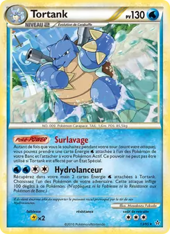 Carte Pokémon Tortank 13 — Déchaînement