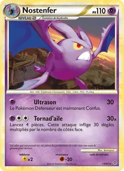 Carte Pokémon Nostenfer 14 — Déchaînement