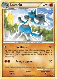 Carte Pokémon Lucario 19 — Déchaînement