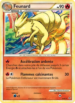Carte Pokémon Feunard 20 — Déchaînement