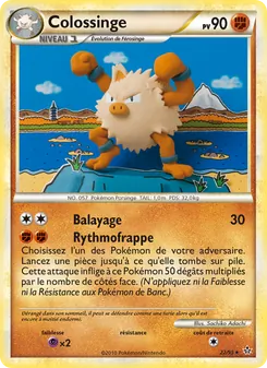 Carte Pokémon Colossinge 22 — Déchaînement
