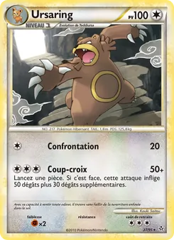 Carte Pokémon Ursaring 27 — Déchaînement