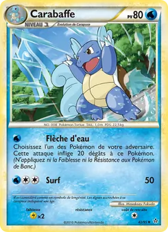 Carte Pokémon Carabaffe 42 — Déchaînement