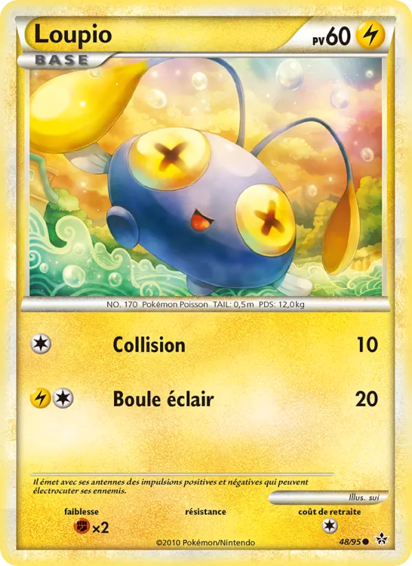 Carte Pokémon Loupio 48/95 de l'extension Déchaînement