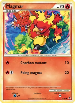 Carte Pokémon Magmar 52 — Déchaînement
