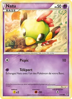 Carte Pokémon Natu 55 — Déchaînement