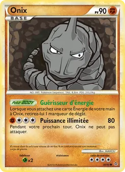 Carte Pokémon Onix 56 — Déchaînement