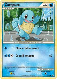 Carte Pokémon Carapuce 63 — Déchaînement