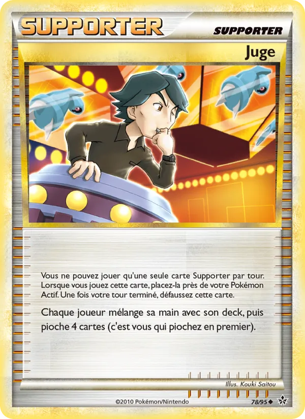 Carte Pokémon Juge 78/95 de l'extension Déchaînement