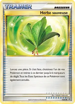 Carte Pokémon Herbe sauveuse 79 — Déchaînement