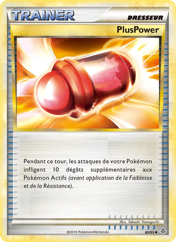 Carte Pokémon PlusPower 80/95 de l'extension Déchaînement
