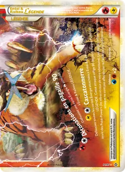 Carte Pokémon Entei & Raikou LÉGENDE (bas) 91 — Déchaînement
