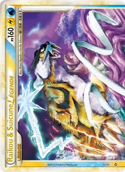 Carte Pokémon Raikou & Suicune LÉGENDE (haut) 92