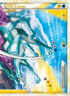 Carte Pokémon Raikou & Suicune LÉGENDE (bas) 93