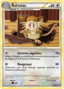 Carte Pokémon Rattatac 34