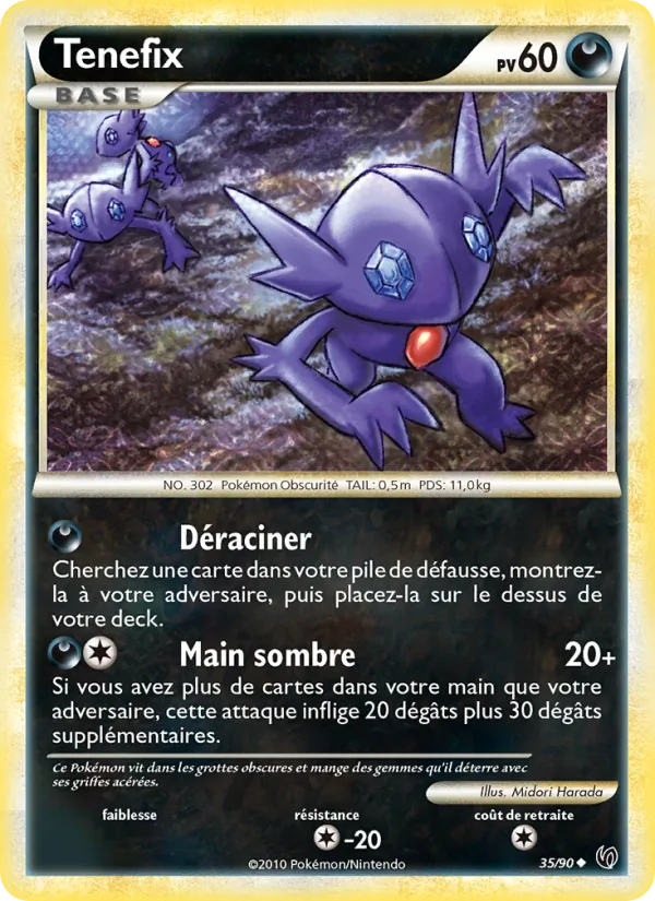 Carte Pokémon Tenefix 35/90 de l'extension Indomptable