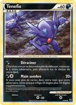 Carte Pokémon Tenefix 35
