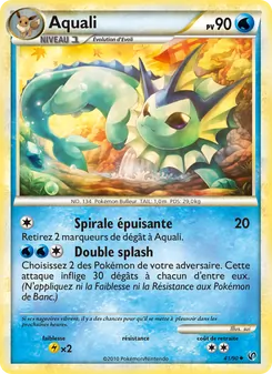 Carte Pokémon Aquali 41