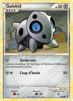 Carte Pokémon Galekid 42