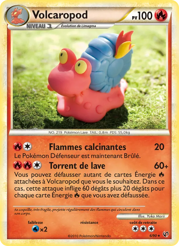 Carte Pokémon Volcaropod 6/90 de l'extension Indomptable