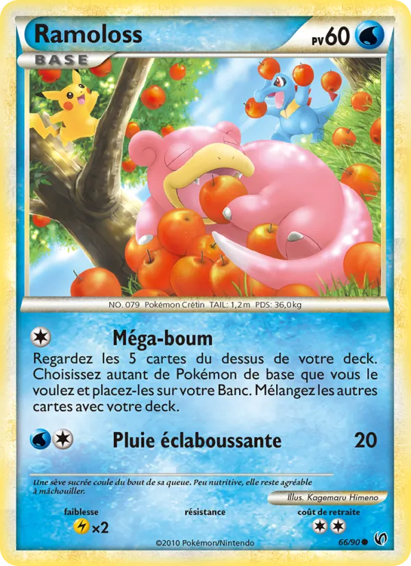 Carte Pokémon Ramoloss 66/90 de l'extension Indomptable