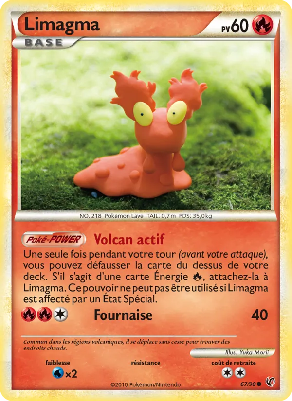 Carte Pokémon Limagma 67/90 de l'extension Indomptable
