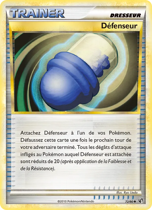 Carte Pokémon Défenseur 72/90 de l'extension Indomptable