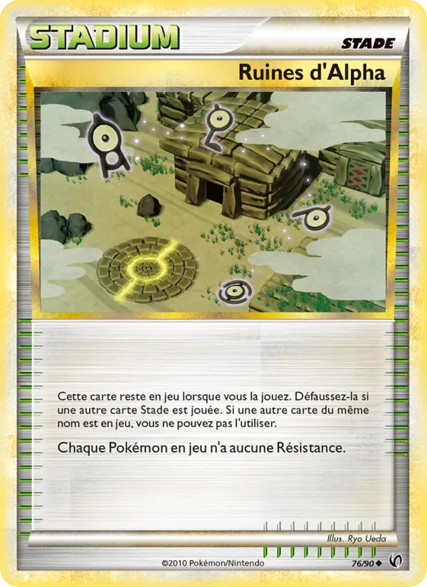 Carte Pokémon Ruines d’Alph 76/90 de l'extension Indomptable
