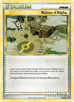 Carte Pokémon Ruines d’Alph 76