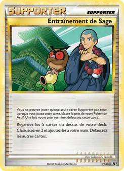 Carte Pokémon Entraînement de Sage 77