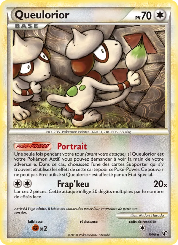 Carte Pokémon Queulorior 8/90 de l'extension Indomptable