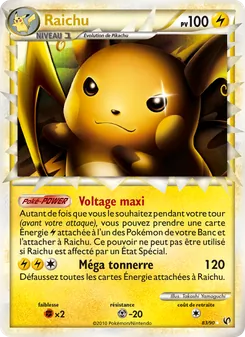 Carte Pokémon Raichu 83