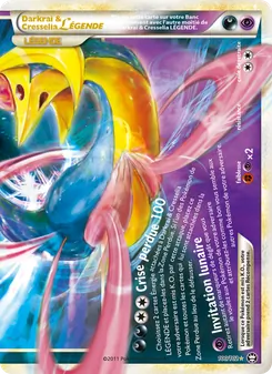 Carte Pokémon Darkrai & Cresselia LÉGENDE 100