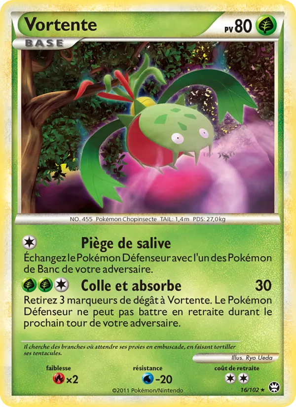 Carte Pokémon Vortente 16/102 de l'extension Triomphant