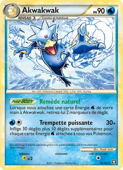 Carte Pokémon Akwakwak 22
