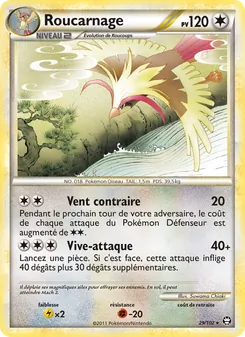 Carte Pokémon Roucarnage 29
