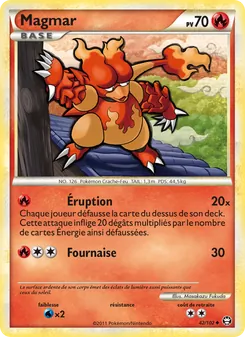 Carte Pokémon Magmar 42