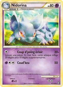 Carte Pokémon Nidorina 45