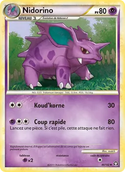 Carte Pokémon Nidorino 46